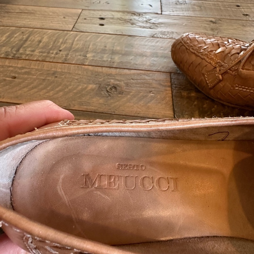 Sesto Meucci Tan Leather Tasseled LoafersSize 6.5N - Picture 6 of 7